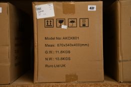 Two new AKAI Electric 6L steam, bake, saute, stew pressure cookers (AKCK601).