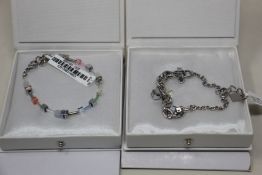 An as new Coeur De Lion Geo Cube Chain Link Bracelet 5063/30-1817 (RRP £85) and an as new Coeur De