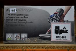 A boxed as new Dyson v7 trigger hand held vacuum (Box factory sealed).