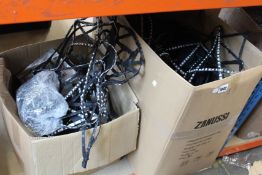 Five LED light-up festival dresses, hats and related accessories.