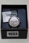 A woman's boxed as new Tommy Hilfiger Grey Mesh Bracelet Watch (1782304).