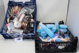 A quantity of assorted cosmetics to include Rimmel bronzers, Max Factor Matte lipsticks,