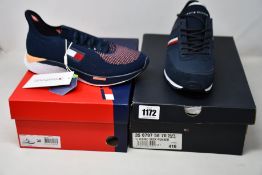 Two pairs of as new Tommy Hilfiger trainers; women's TS Elite 2 (EU 38) and TJ Iconic Sock Runner (