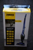 A new Zanussi Blue Handy Go 2 in 1, 95W, 0.55L rechargeable cordless vacuum cleaner (ZANDX75).