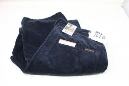 A pair of as new Nude Jeans Co. Lazy Leo navy cords (W31/L30 - RRP £135).
