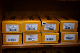 Four boxes of Dewalt Contractor Pro safety specs and four boxes of Dewalt Contractor Pro smoke