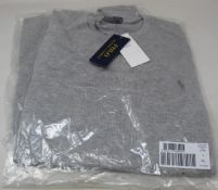 Two as new Ralph Lauren grey sweaters (XL, XXL - RRP £90 each).