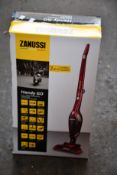 A new Zanussi Red Handy Go 2 in 1, 95W, 0.55L rechargeable cordless vacuum cleaner (ZANDX75).