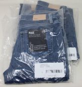 Three pairs of as new Paige Verdugo Ankle jeans (Sizes 1 x 25, 2 x 26).