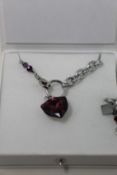 An as new Coeur De Lion Magic Crystal Amethyst Necklace 5054/10-0824 (RRP £129).