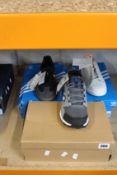 Three pairs of as new Adidas trainers; Stan Smith (UK 7), Samba OG (UK 8) and Terrex Agravic TR (