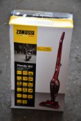 A new Zanussi Red Handy Go 2 in 1, 95W, 0.55L rechargeable cordless vacuum cleaner (ZANDX75).
