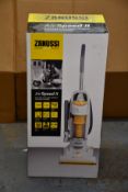 A new Zanussi Air Speed ll bagless cyclonic upright vacuum cleaner (ZAN2020UR).