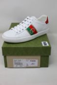 A pair of as new Gucci sneakers (EU 35 - RRP £460).