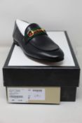 A pair of as new Gucci horsebit leather loafers (EU 36 - RRP £575).