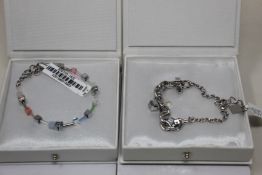 An as new Coeur De Lion Geo Cube Chain Link Bracelet 5063/30-1817 (RRP £85) and an as new Coeur De