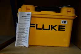 A pre-owned Fluke 1662 Multifunction Tester with case and accessories.