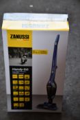 A new Zanussi Blue Handy Go 2 in 1, 95W, 0.55L rechargeable cordless vacuum cleaner (ZANDX75).