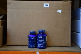 A large quantity of assorted Life Extension Dietary Supplements to include Two Per Day Capsules (