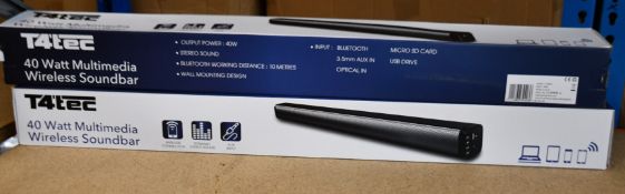 Two new T4 Tec soundbars (TTSB001).
