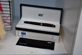 An as new Montblanc Meisterstuck fountain pen.