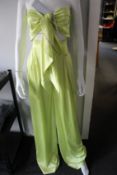 A pair of as new The Doll's House Natasha trousers in lime with tie top (No size).