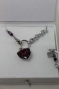 An as new Coeur De Lion Magic Crystal Amethyst Necklace 5054/10-0824 (RRP £129).