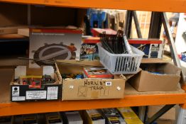 A quantity of Hornby trains and accessories to include Eurostar electric train set, electrically