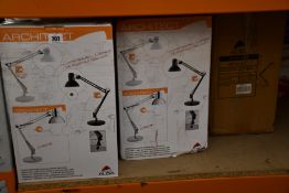Ten Alba Architect Desk Lamps.