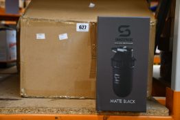 Twelve boxed as new Shakesphere hot and cold thermos shakers in Matte Black.