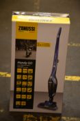 A new Zanussi Blue Handy Go 2 in 1, 95W, 0.55L rechargeable cordless vacuum cleaner (ZANDX75).