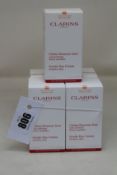 Five as new Clarins gentle day cream for sensitive skin (5 x 50ml).