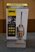 A new Zanussi Air Speed ll bagless cyclonic upright vacuum cleaner (ZAN2020UR).