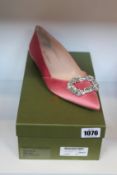 A pair of as new Rupert Sanderson New Aga pointed toe flats (EU 41).