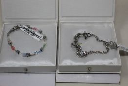 An as new Coeur De Lion Geo Cube Chain Link Bracelet 5063/30-1817 (RRP £85) and an as new Coeur De