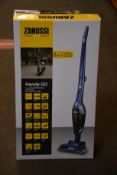 A new Zanussi Blue Handy Go 2 in 1, 95W, 0.55L rechargeable cordless vacuum cleaner (ZANDX75).