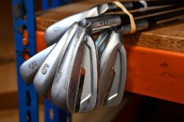 A set of six pre-owned Ping G700 iron golf clubs to include 5,6,7,8,9 and wedge (All Right-handed).