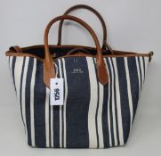 An as new Ralph Lauren tote bag with small matching handbag.