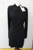 An as new GAUGE81 Tver wrap-front stretch-jersey mini dress in black (M - RRP £295).