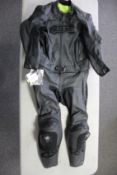 An as new 4SR RR Evo III Black Series two piece motorcycle leathers (Size 56 - RRP €739).