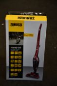 A new Zanussi Red Handy Go 2 in 1, 95W, 0.55L rechargeable cordless vacuum cleaner (ZANDX75).