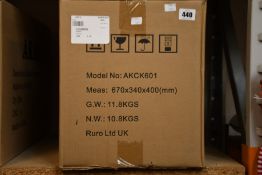 Two new AKAI Electric 6L steam, bake, saute, stew pressure cookers (AKCK601).