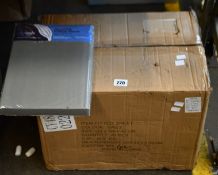 Twenty as new Shenaaya MicrFibre fitted sheets in grey (Double, 135 x 190 x 40cm).