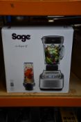 A boxed as new Sage 'The Super Q' Blender.