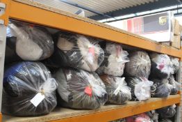 Twelve bags of pre-owned clothing and related items.