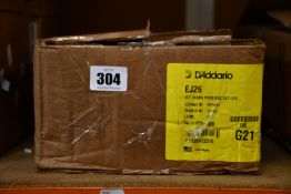 One hundred packs of as new D'Addario EJ26 Phosphor Bronze Acoustic Guitar Strings (.011-.052 Custom