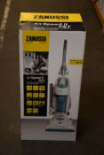 A new Zanussi Air Speed ll Pet bagless cyclonic upright vacuum cleaner (ZAN2021PT).