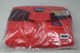 An as new women's Patagonia down sweater hoodie (S).