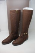 A pair of as new Duo Boots Edith boots in Sigaro leather (UK 5).