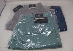 Three pairs of as new Fynch-Hatton casual fit shorts (Three different colours, all 34